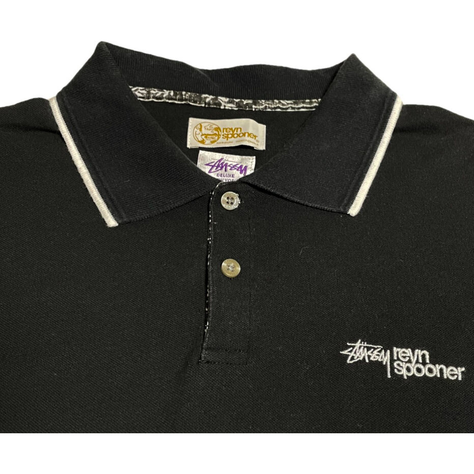 STUSSY DELUXE × Reyn Spooner Wネーム鹿の子ポロシャツ