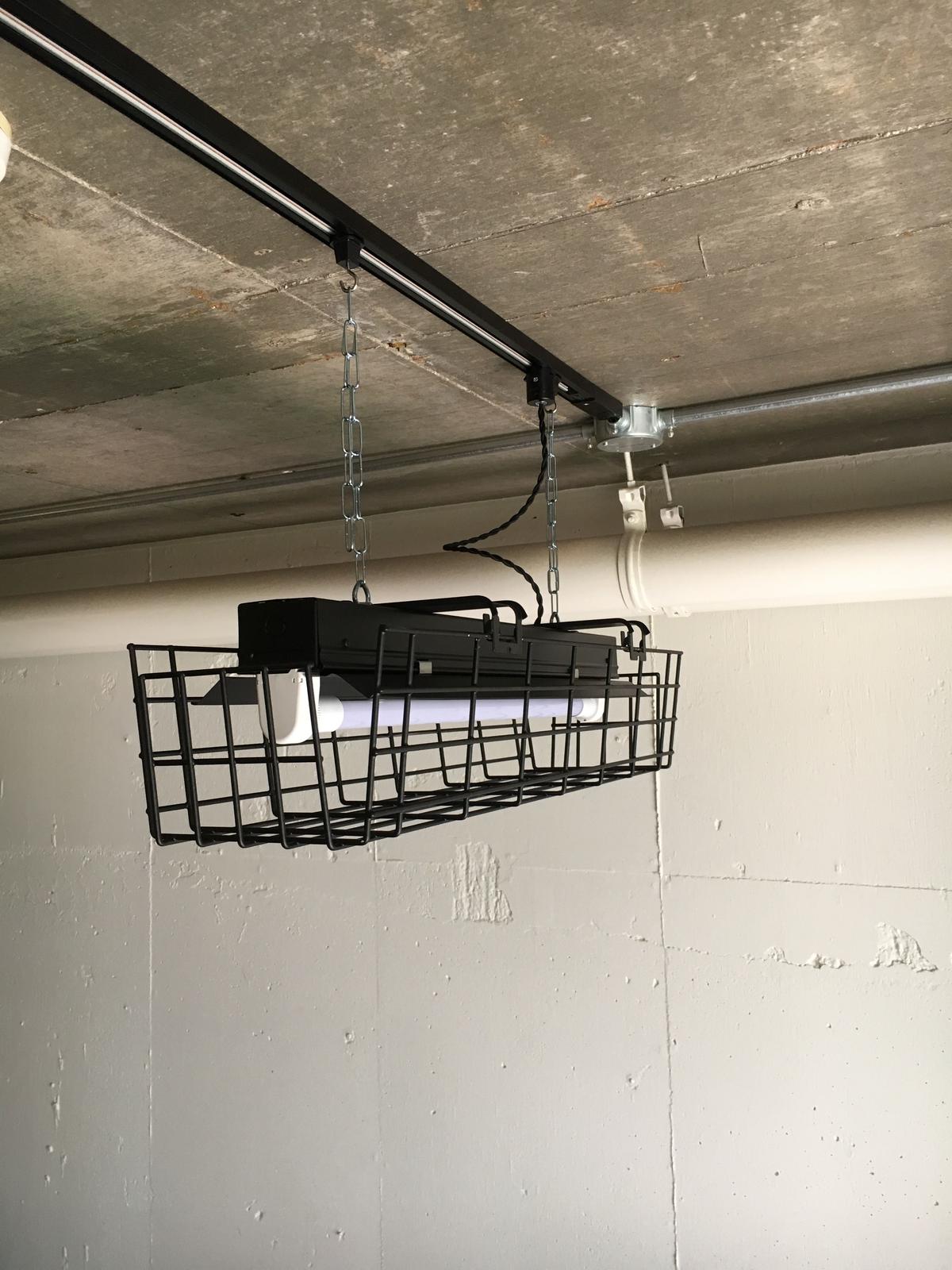 B 1lgk 1灯 Led蛍光灯 ガード付き つや消しブラック ダクトレール用 照明器具