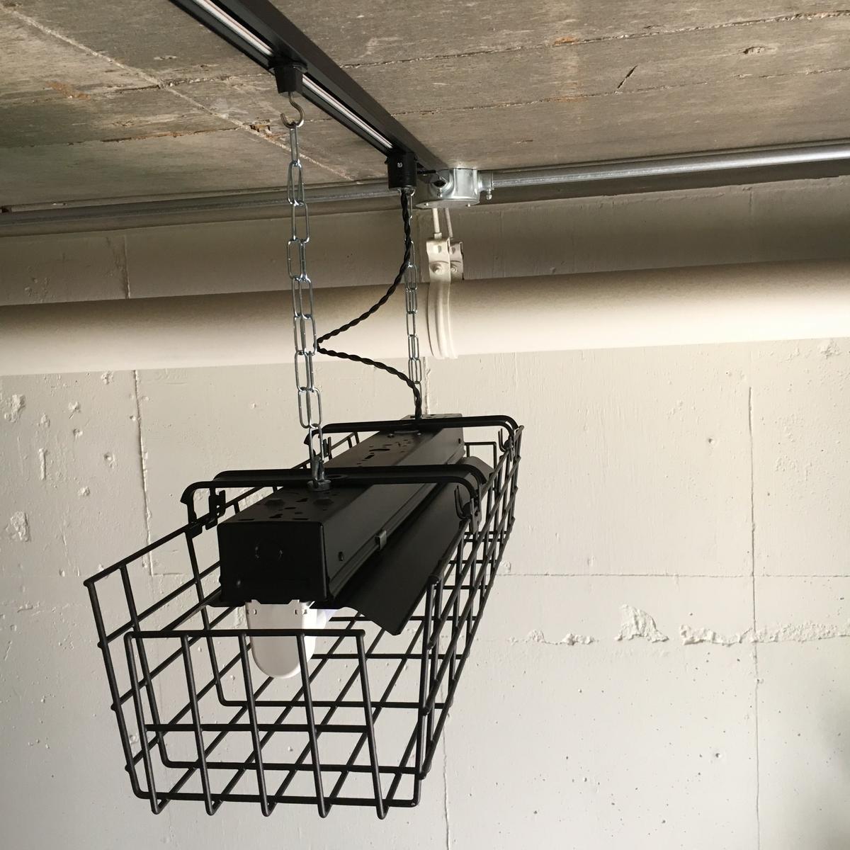 B 1lgk 1灯 Led蛍光灯 ガード付き つや消しブラック ダクトレール用 照明器具