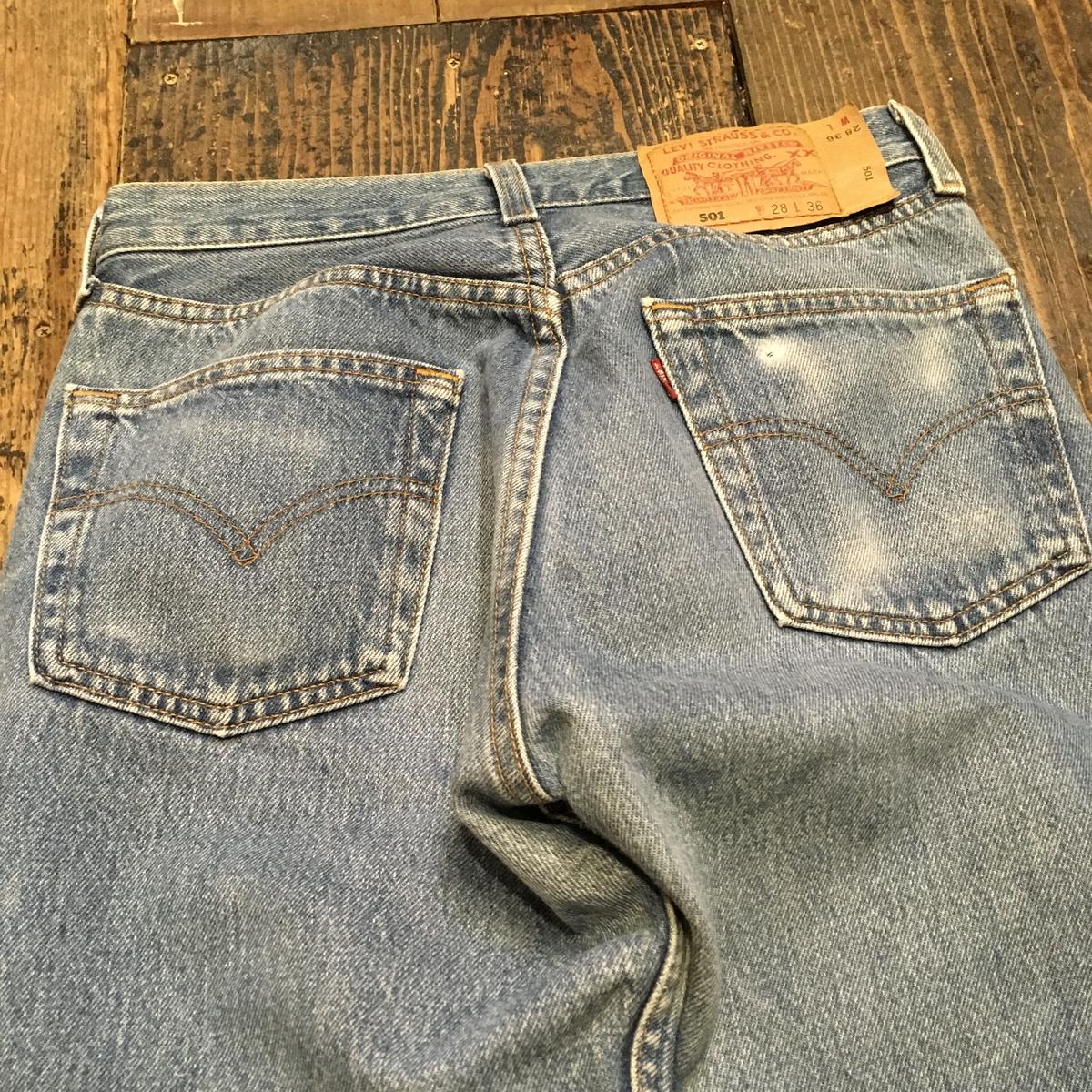 [USED] Levis 501 made in U.S.A. w28 garden730
