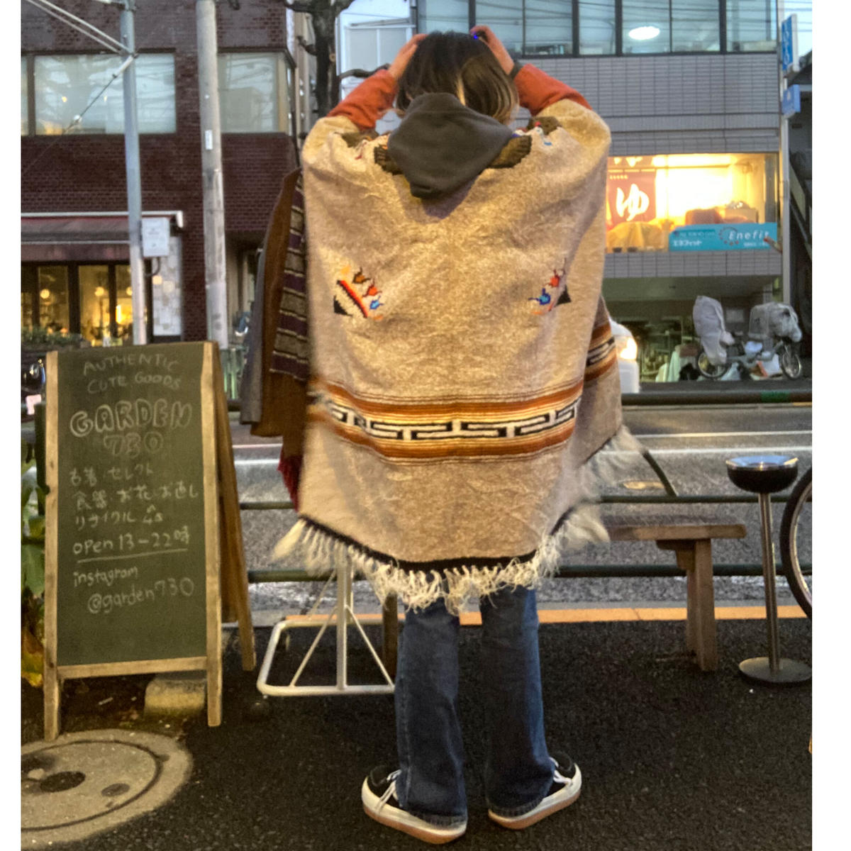 USED] メキシカンラグ ポンチョ 188×97cm | garden730