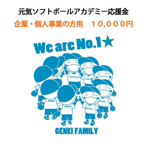 企業 個事業の方用 10 000円 元気ソフトボールアカデミー応援金 元気アカデミー