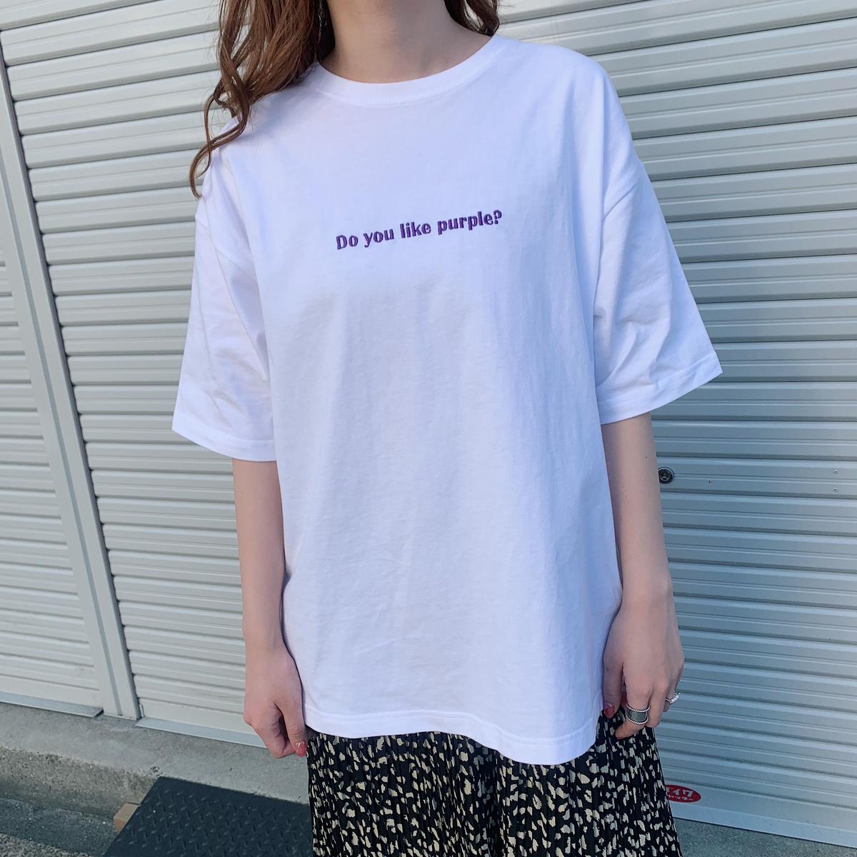 Do You Like Purple Gideal オリジナル刺繍tシャツ Gideal