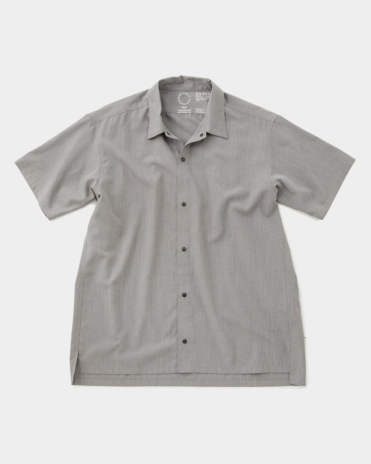 山と道 / Bamboo Short Sleeve Shirt | 旅道具と人 HouHou〈 標準価格 Short Bamboo 山と道 Sleeve M Shirt シャツ