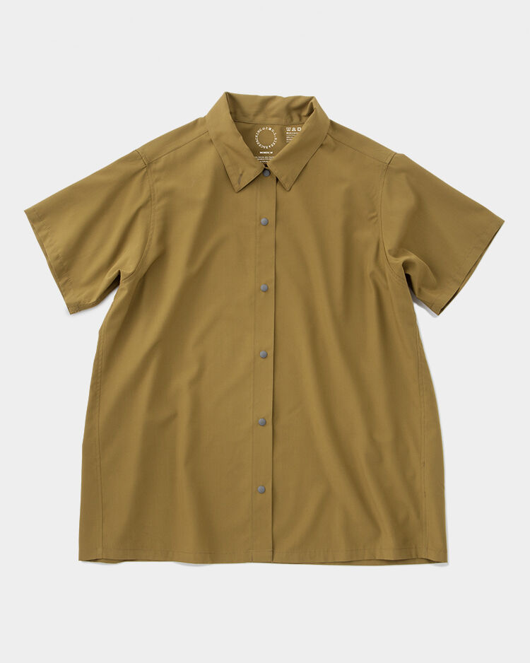 山と道 / Bamboo Short Sleeve Shirt | 旅道具と人 HouHou〈 標準価格 Short Bamboo 山と道 Sleeve M Shirt シャツ