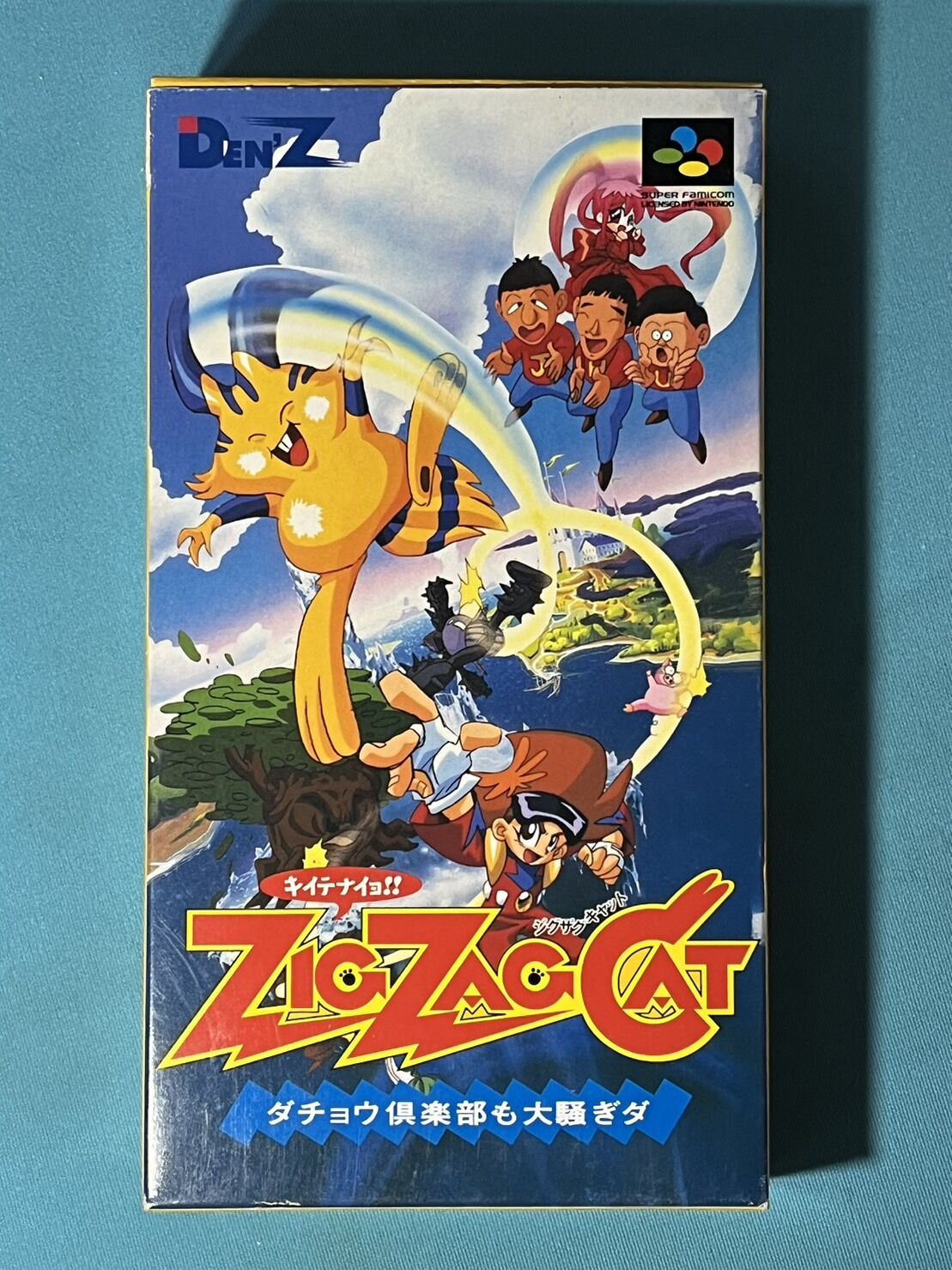 【スーパーファミコン】ジグザグキャット ダチョウ倶楽部も大騒ぎダ(中古ゲームソフト 箱説付 レアソフト)