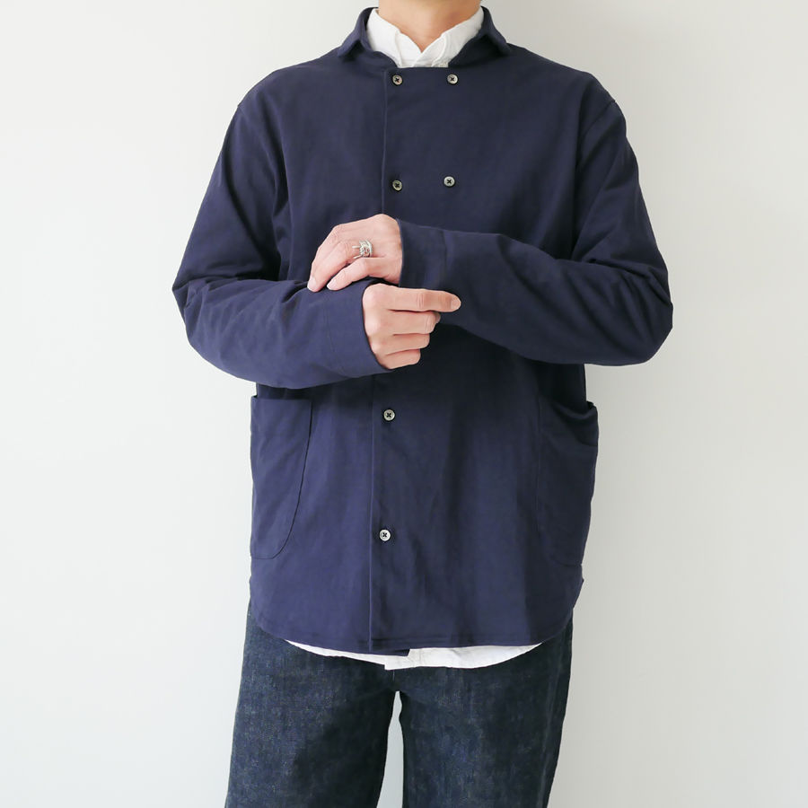 一部予約 nisica ニシカ ダブルボタンベスト コットン ダークネイビー