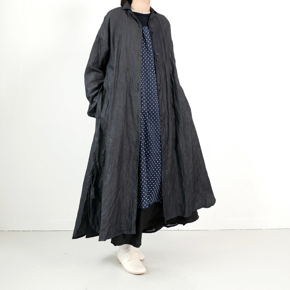 G Glam グラム ライトデニムシャツワンピース Indigo G 015 Gouac