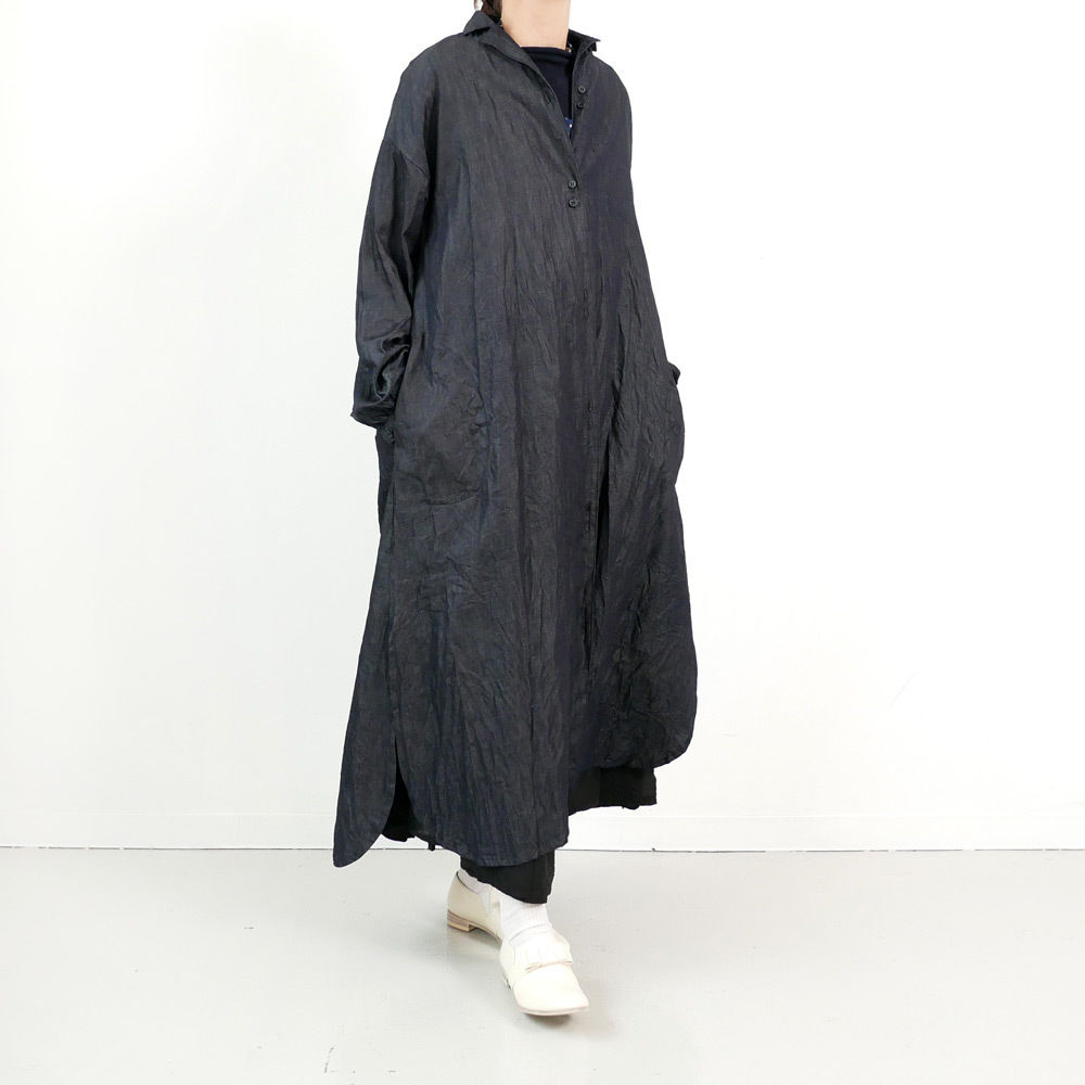 G Glam グラム ライトデニムシャツワンピース Indigo G 015 Gouac