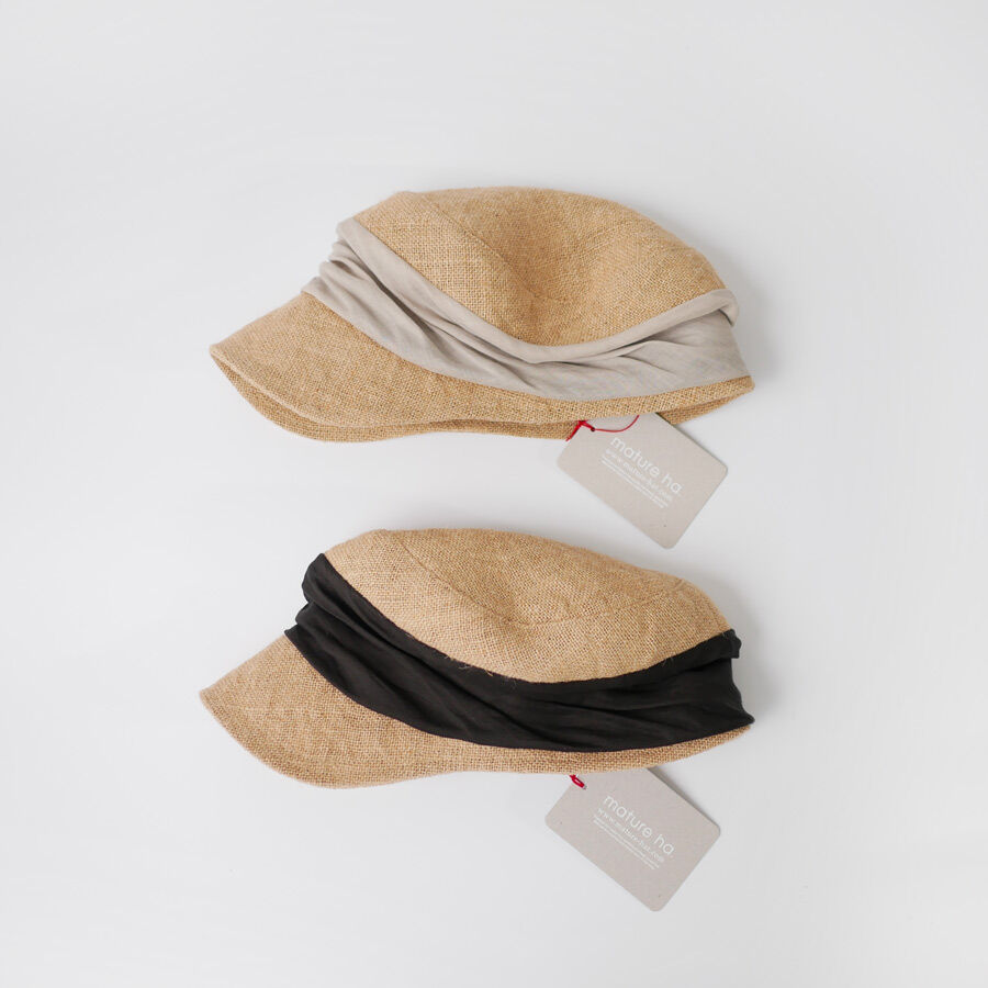 mature ha.｜マチュアーハ｜jute drape cap｜ジュートドレープ