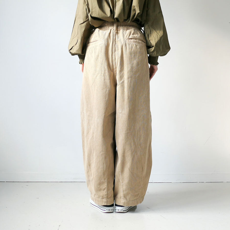 HARVESTY|ハーベスティ|コーデュロイサーカスパンツ|A11716|BEIGE