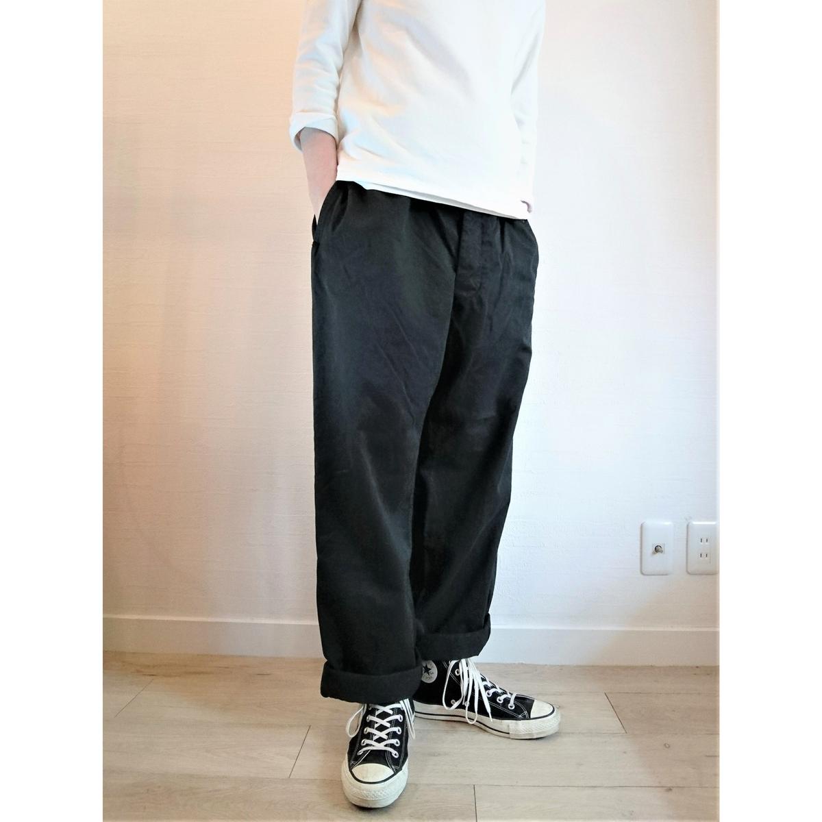 【French Army M-52 Chino Pants DeadStock Fabric Dyeing】フランス軍 M-52 チノパンツ後期型  DeadStock 後染め　ブラック