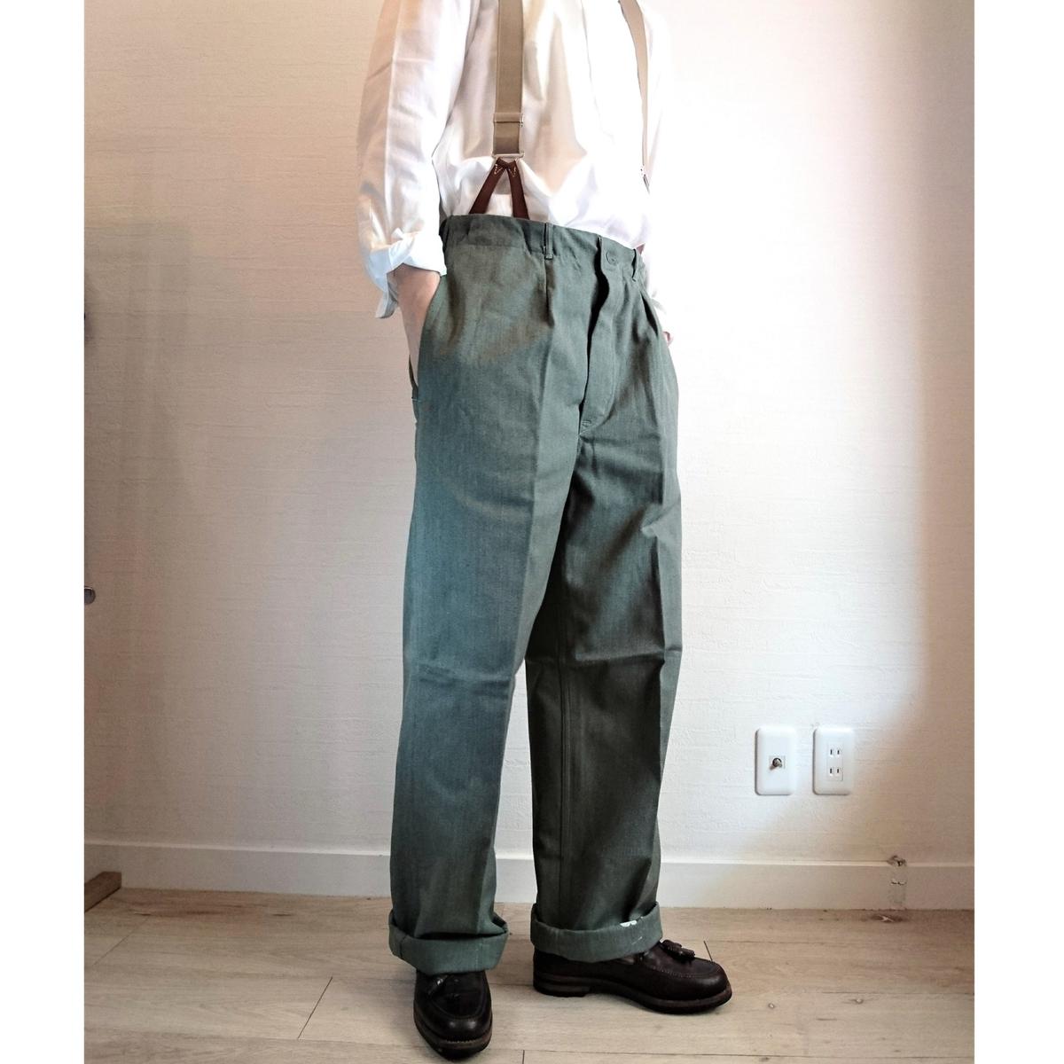 Swedish Army 50's Prisoner Pants DeadStock】 スウ... Swedish Army 50's Prisoner Pants DeadStock】 スウ...
