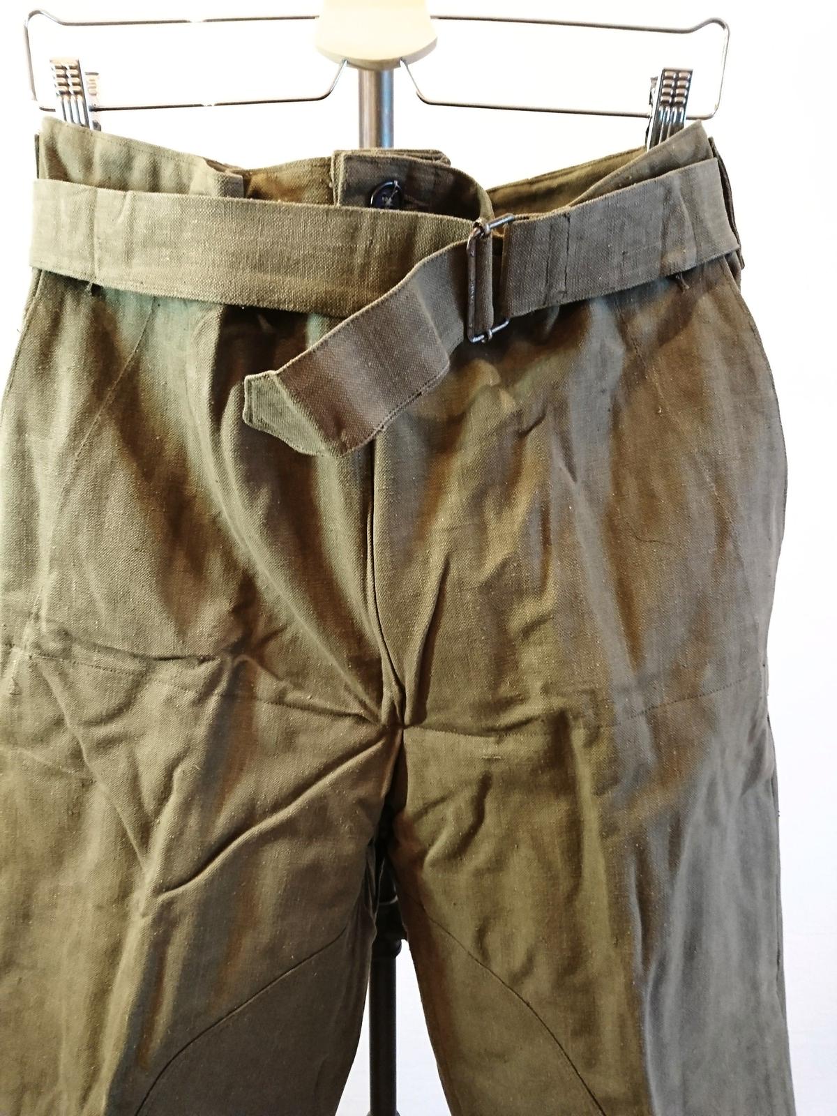 【French Army 40's M-38 Motorcycle Pants DeadStock】フランス軍 40's M-38 モーターサイクルパンツ DeadStock