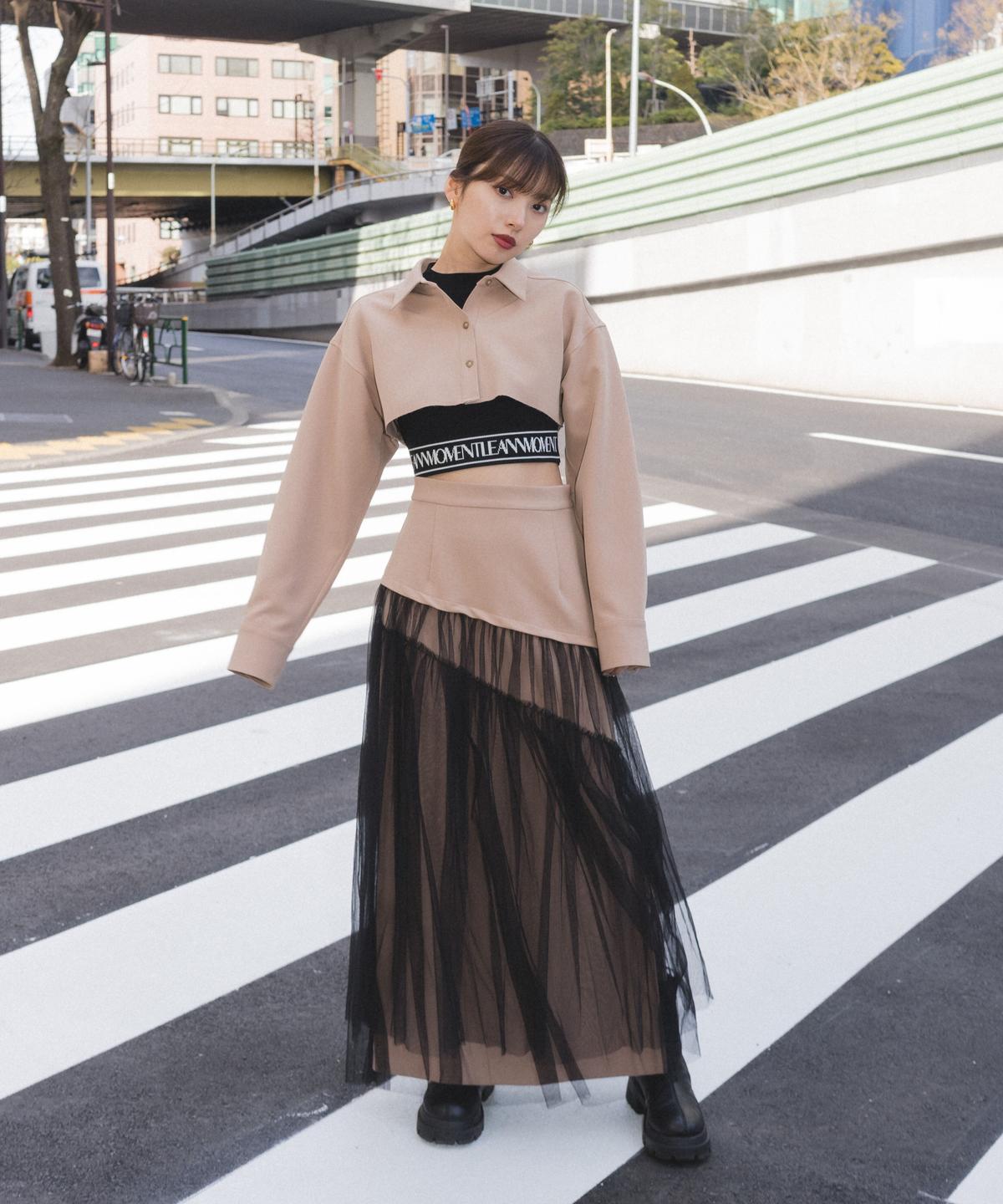 Slash Tulle Skirt | LEANN MOMENT | リーンモーメント公式オン...