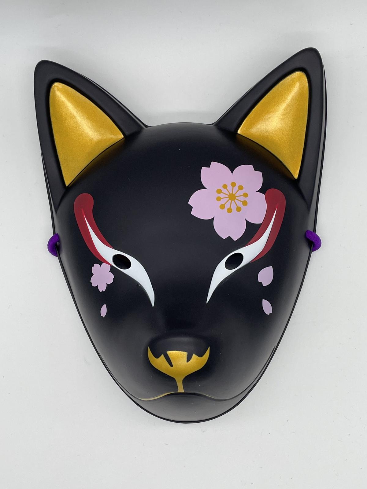 白狐のお面のUピン