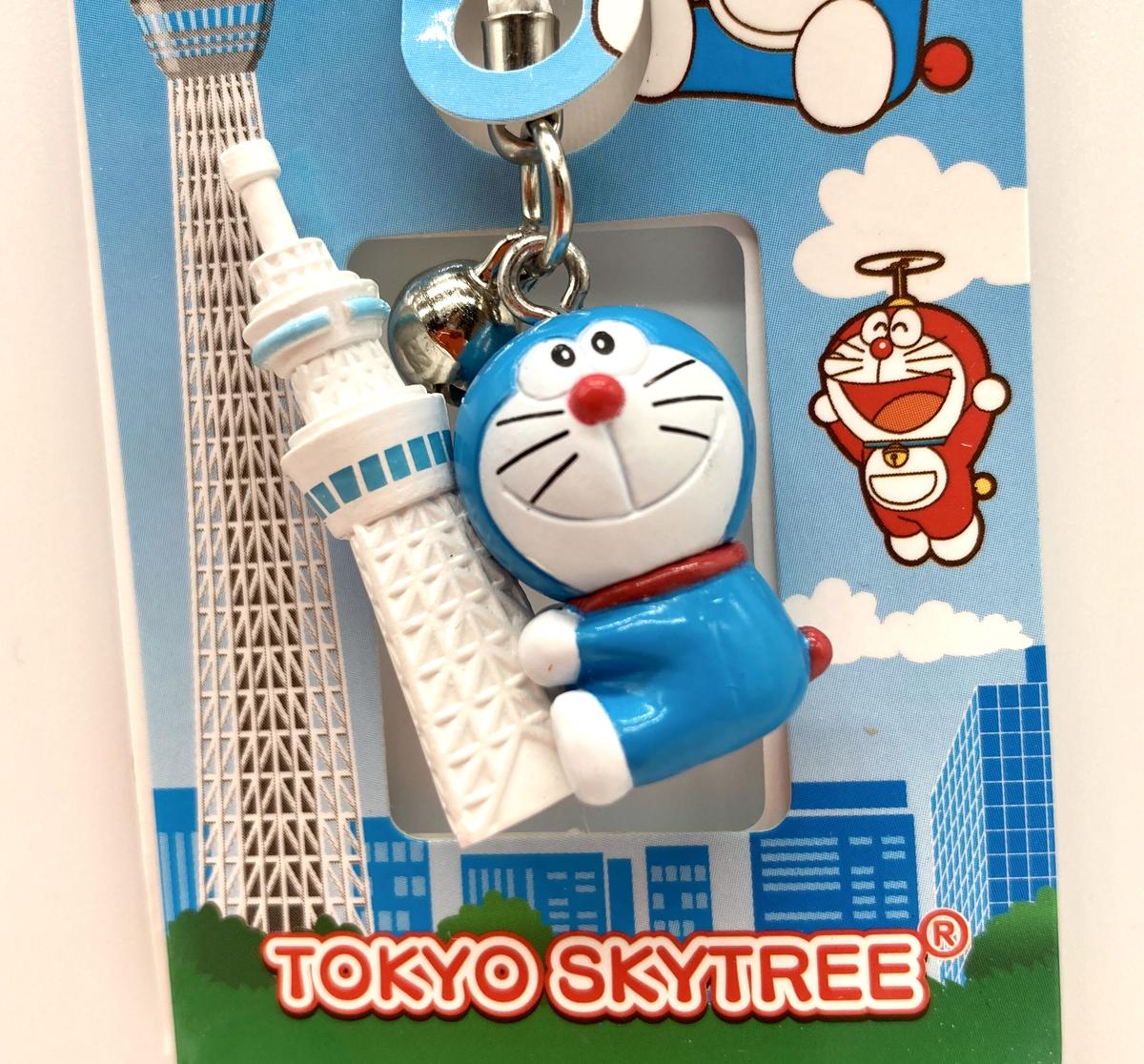 未使用品 どこでもドラえもん ストラップ 東京タワー 東京限定 根付け 送料1円 クラシック 東京限定
