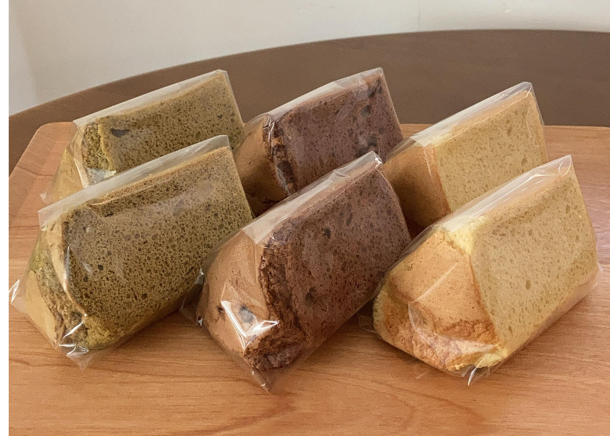 450円 安い 米粉シフォンケーキ カット 6個セット