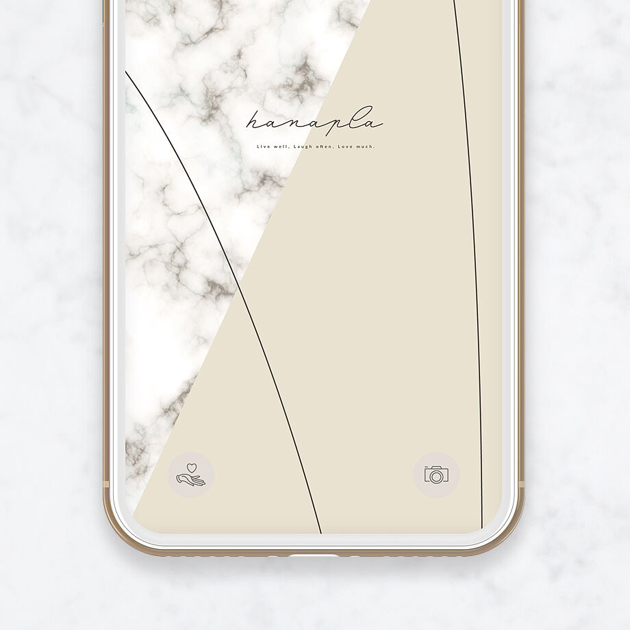 マーブル模様 おしゃれで大人カワイイ 大理石 優しいベージュ系カラーのシンプルなスマホ壁紙