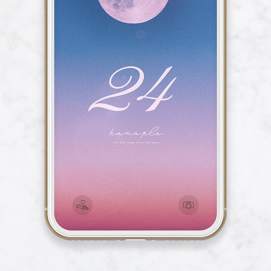 満月と数字24で最強の金運壁紙 エンジェルno 24 美しい満月のiphone待ち受け