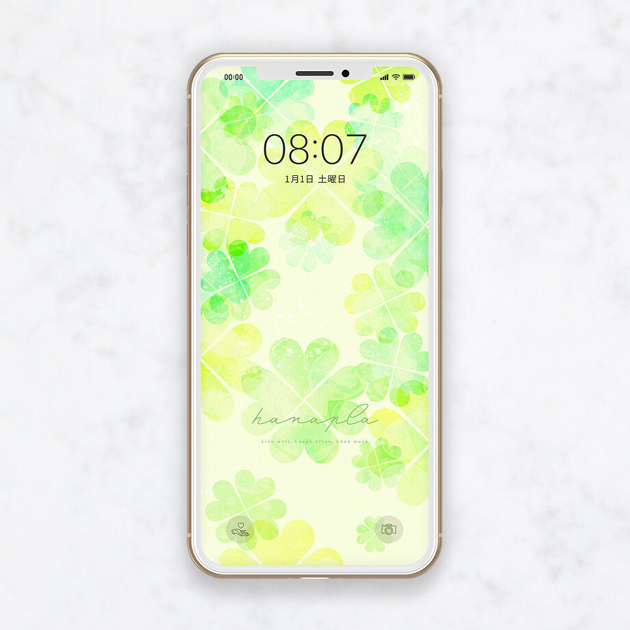 恋愛運アップ 幸運のシンボル 四つ葉のクローバーのスマホ壁紙 Hanapla おしゃれ