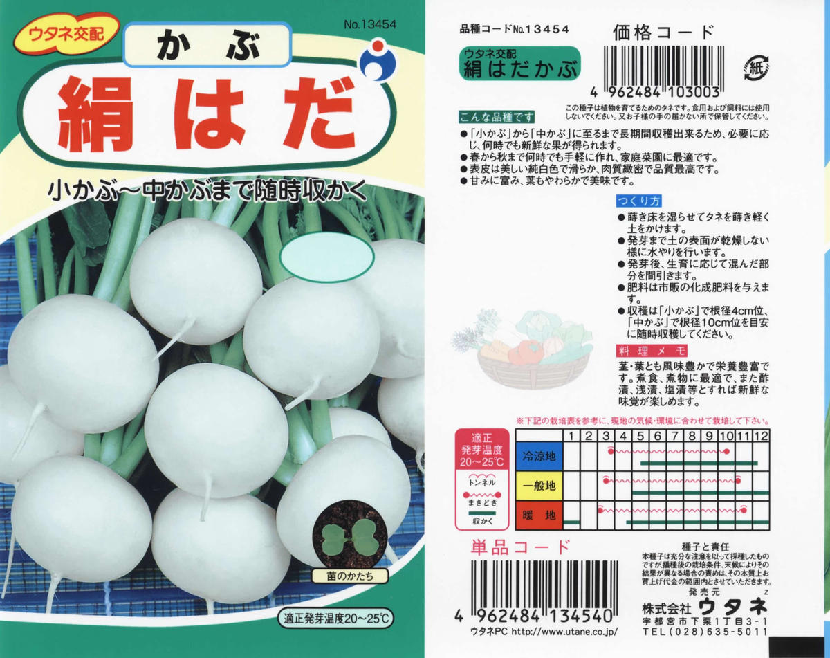 ウタネ交配 絹はだかぶ 送料込 種セット 6g 花さんぽ 種子 アート