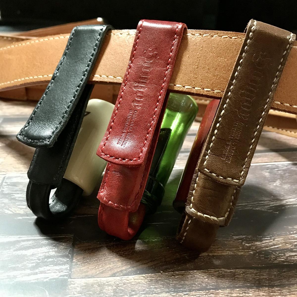 スライドバーホルダー Guitar Slide Holder ( 牛革各種・中ステンレス鉄芯