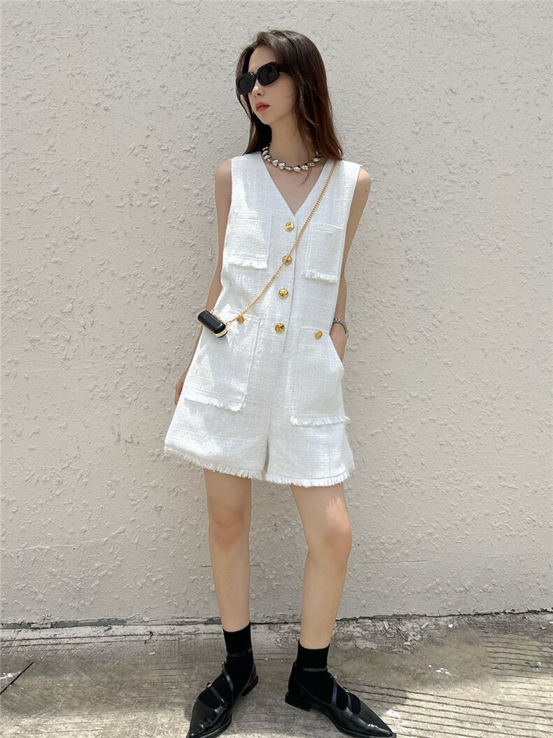 ツイードロンパース | HANNA CLOSET