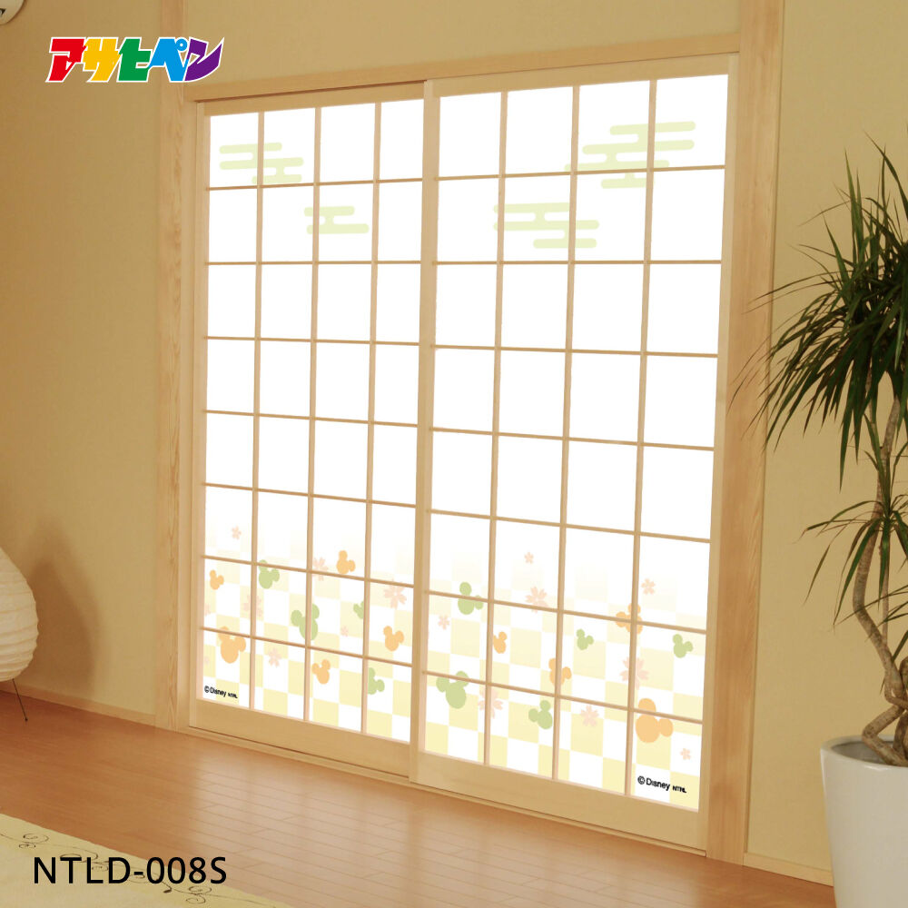 ディズニー障子紙 チェック 92cm 1cm Ntld 008s Asahipen D