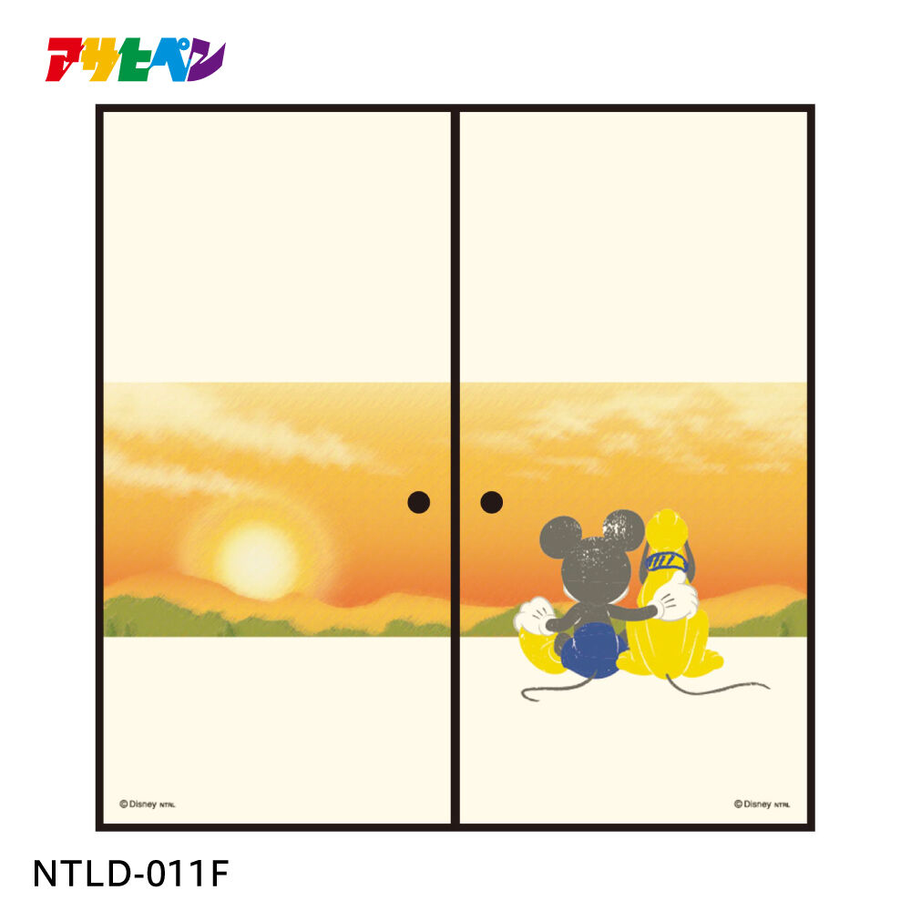 ディズニーふすま紙 夕日 92cm 1cm Ntld 011f ミッキー プルート A