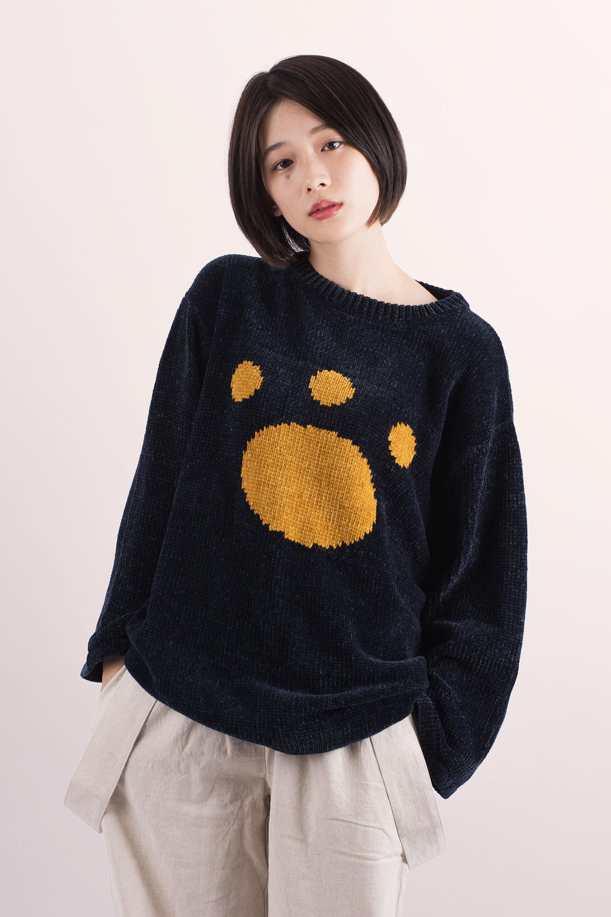 ブラック系,Lファッション Perushu 『おじさんジャガーニット』 完売品 美品 Perushu おじさんジャガーニット 値下げ交渉可 ニット/セーター