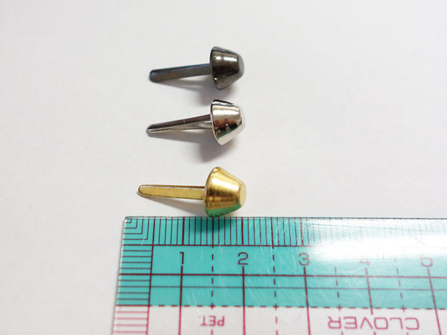 8mm径 割りピンタイプの底鋲4個セット Oharico