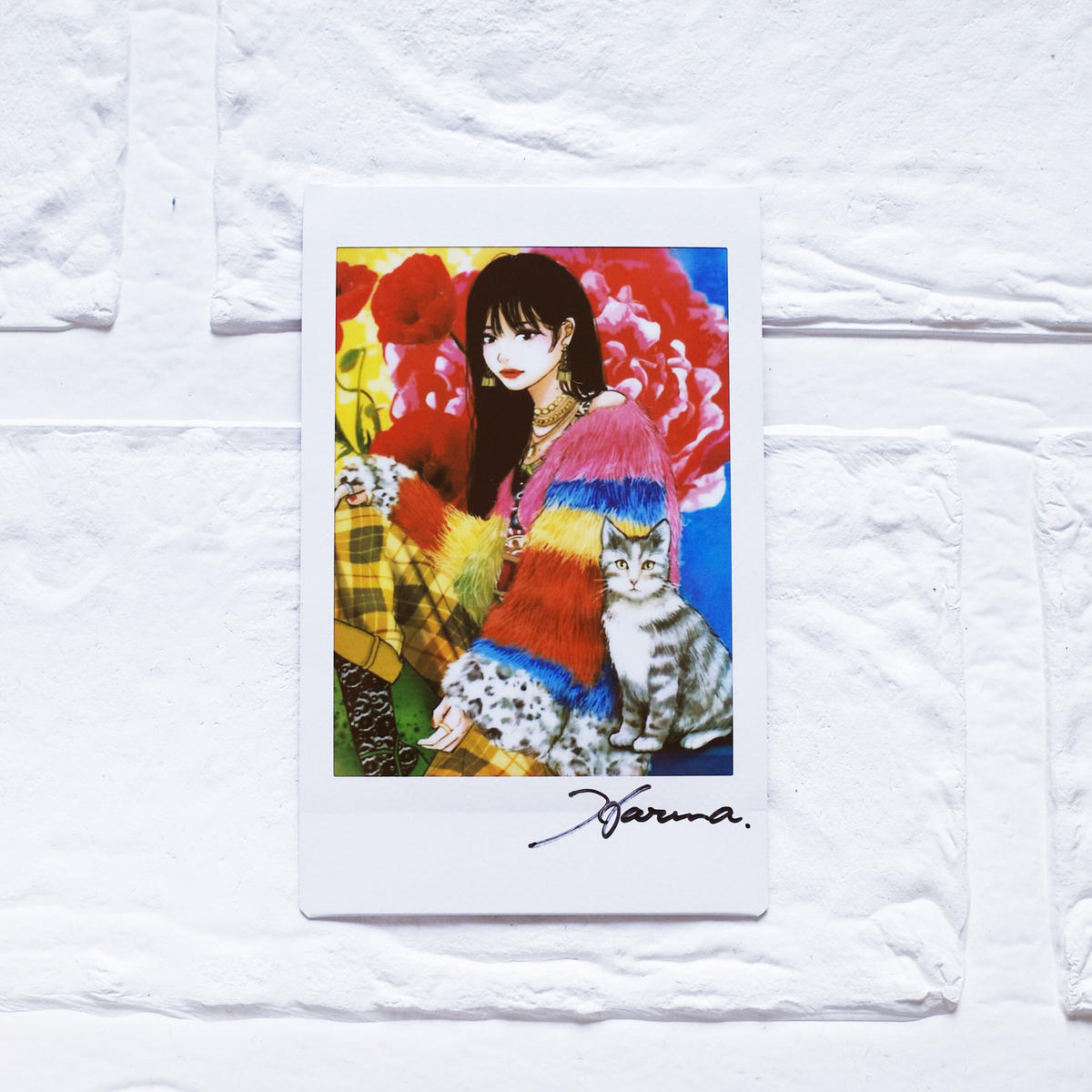 22春の新作 イラスト モデルさんの似顔絵 直筆サイン入り 絵画 タペストリ Www Marinemastertrailers Com