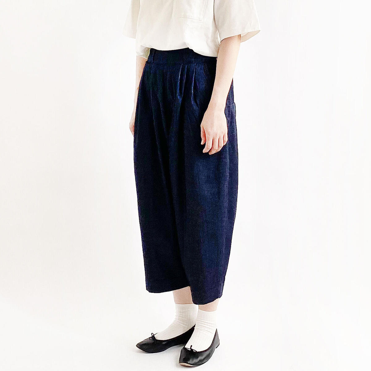 DENIM WIDE EGG CROPPED PANTS(デニム ワイドエッグクロップドパンツ) A21701 DENIM WIDE EGG CROPPED PANTS(デニム ワイドエッグクロップドパンツ) A21701