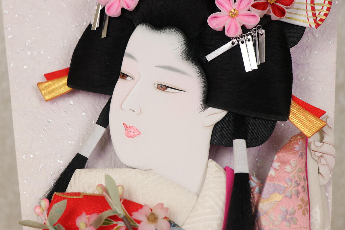 小姫桜 本絹 16号」むさしや豊山作 スタンド付き | 林人形工房 ネット