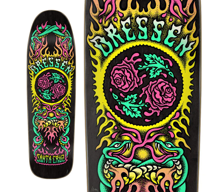 SANTA CRUZ ERIC DRESSEN ROSE CREW TWO DECK (9.31 x