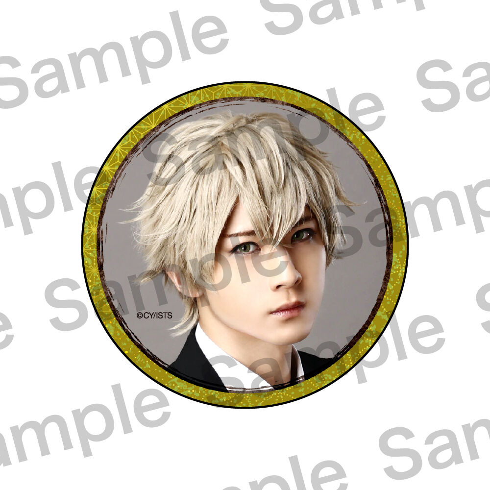 イケメン戦国 明智光秀 缶バッジ 箔押し 神推し 福知山コラボ 感謝祭