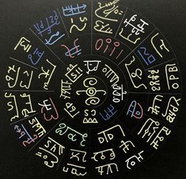開運 龍体文字のパワーを六芒星とフトマニ図にのせて 古代文字の魅力と描き方を学ぼう 秘法使い みつ の Blog