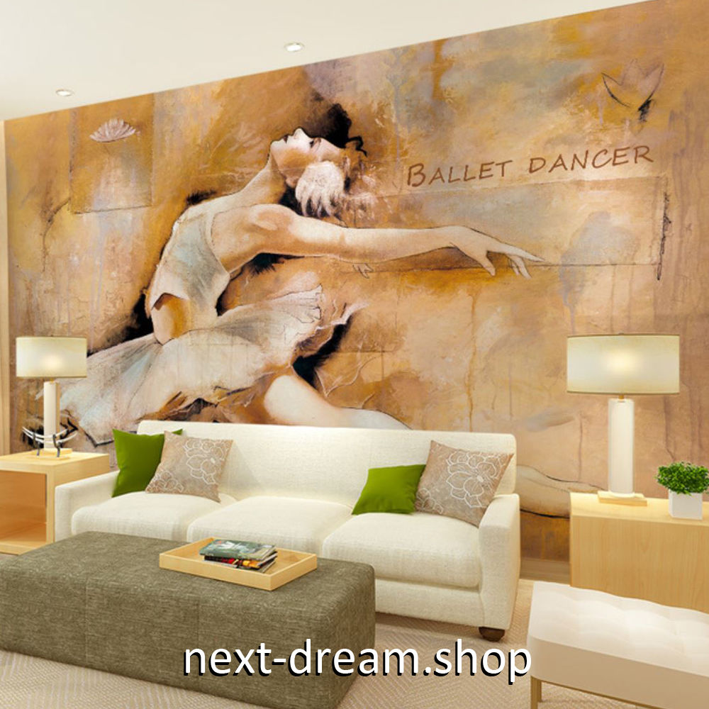 ３d 壁紙 1ピース 1 ヨーロッパスタイル バレエ ダンサー インテリア 部屋装飾 耐水