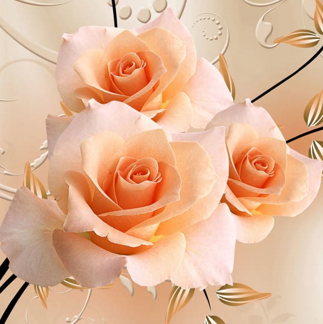 ３d 壁紙 1ピース 1 北欧モダン 薔薇 ピンク オレンジ インテリア 部屋 寝室 リビン