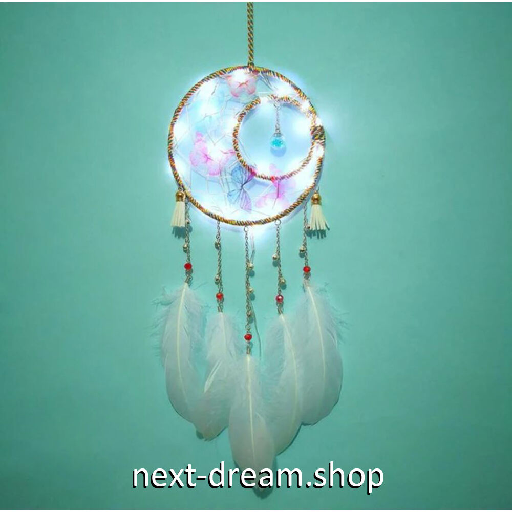 ドリームキャッチャー 三日月 フリンジ 蝶 魔除け インディアン 子供部屋 インテリア オブジ