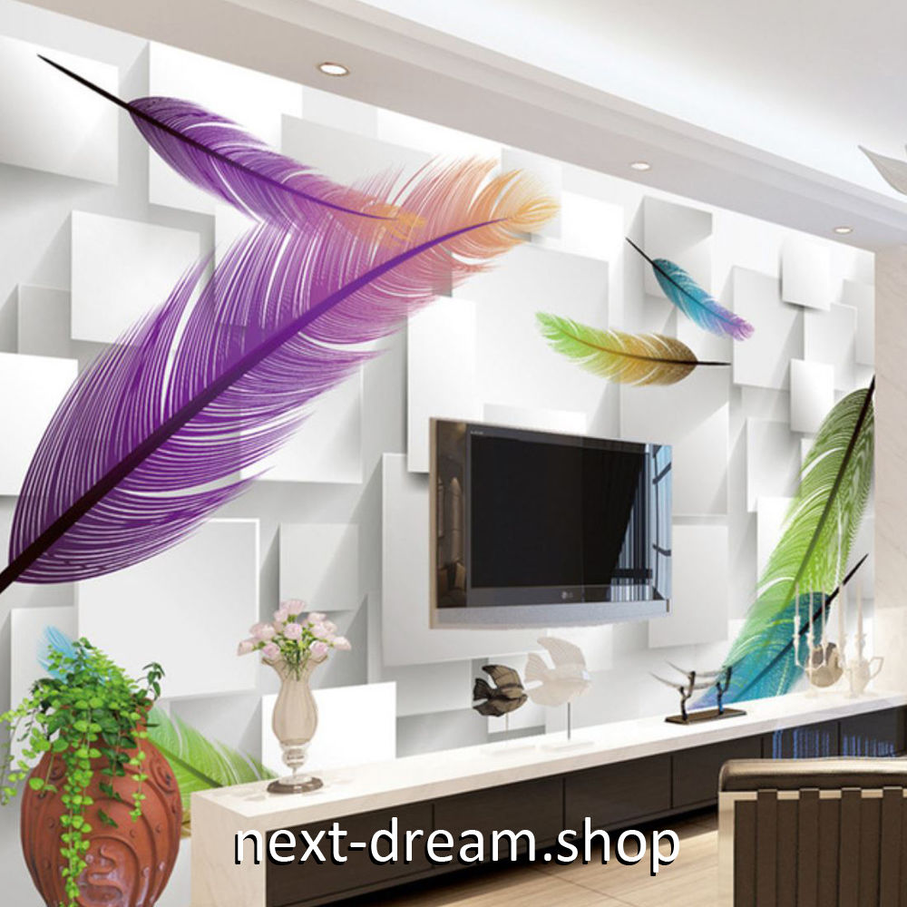 ３d 壁紙 1ピース 1 モダン 羽根 立体アート インテリア 部屋 寝室 リビング 防湿