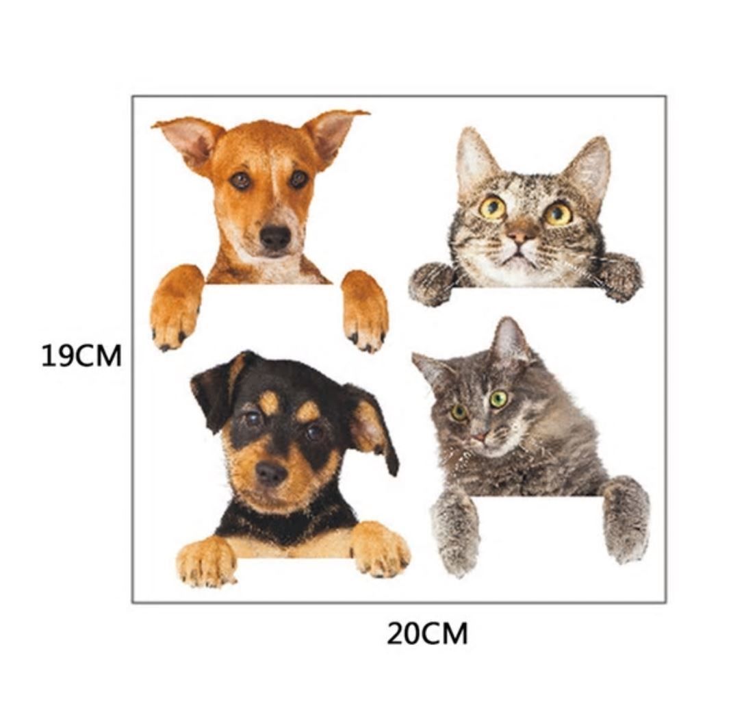 ウォールステッカー コンセント スイッチパネル用 犬 猫 お洒落シール Diy キッチン