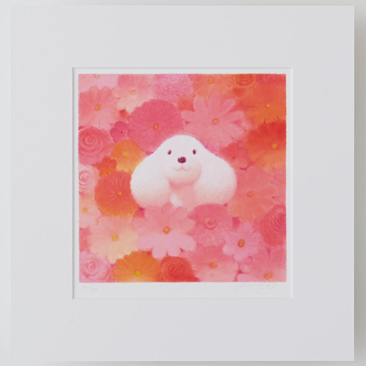 現金特価 ジニー キム 版画 直筆サイン エディション付ジクレー 秋と共に 額付 工房直送価格