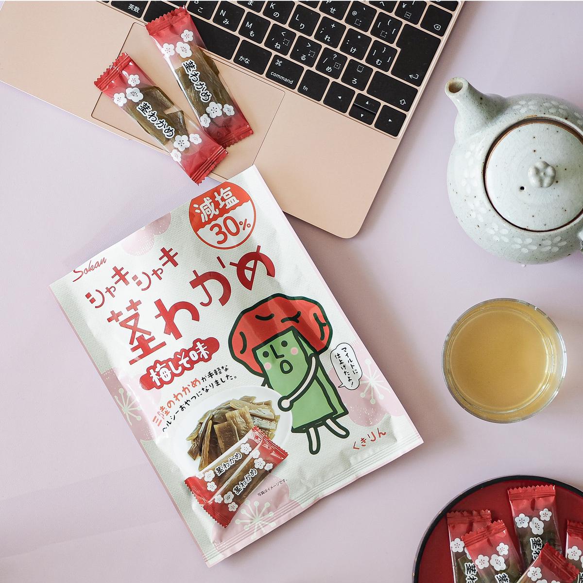 壮関 減塩茎わかめ 100g 72袋 ブングショップ