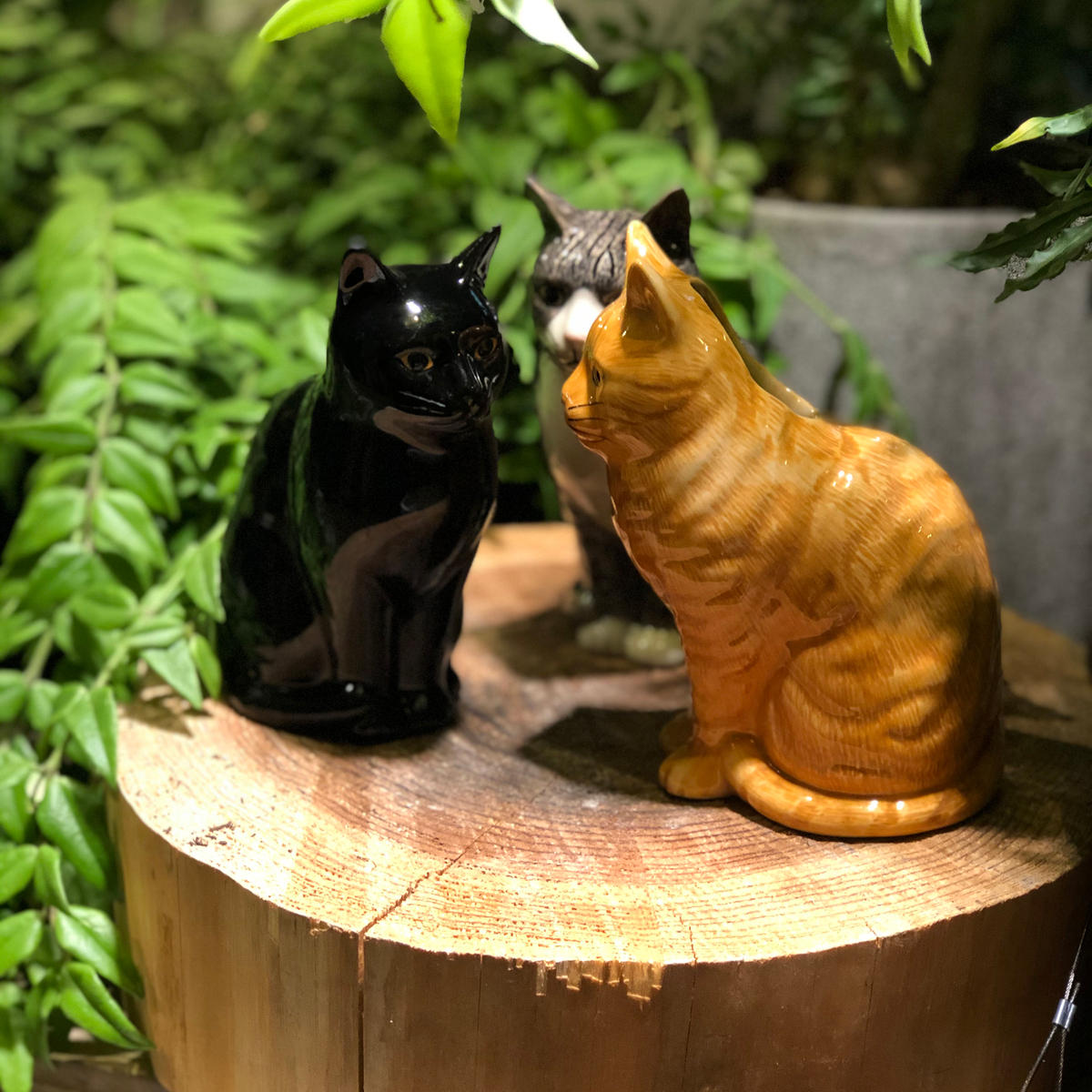 ☆Quail Ceramics☆猫の花瓶L☆茶トラ