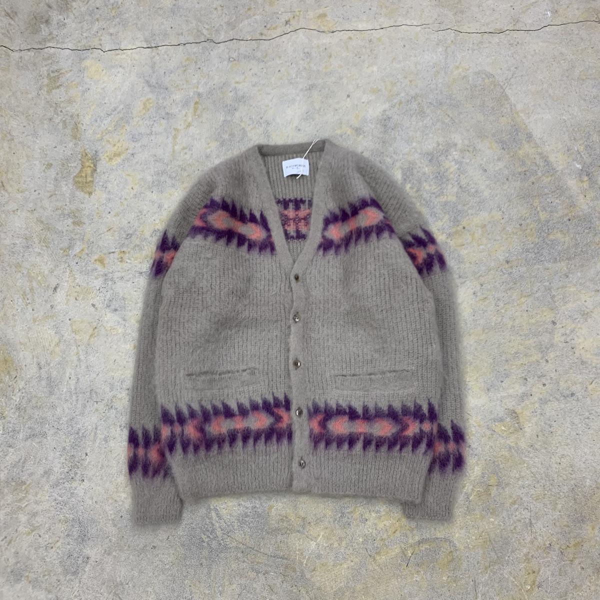 Black Weirdos | Basquiat Mohair Cardigan | Beig 純正未使用品 21aw Black Cardigan Basquiat Weirdos カーディガン