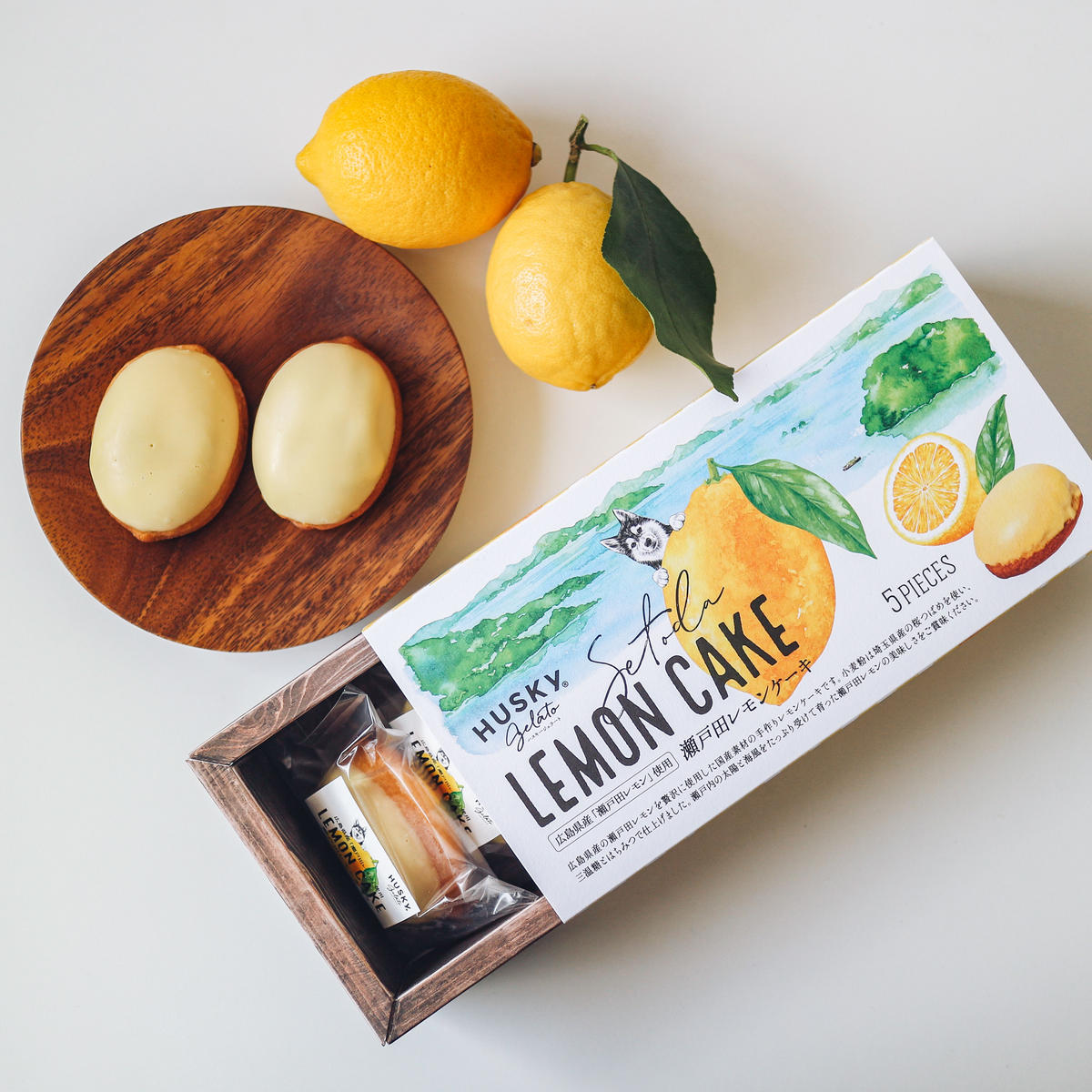 瀬戸田レモンケーキ 5個入 Husky Gelato 瀬戸田レモンケーキ 5個入 Husky Gelato