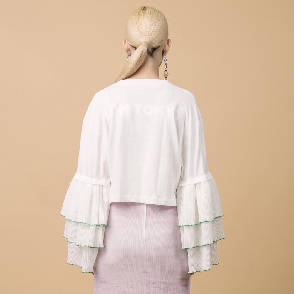 配送 NON TOKYO FRILL LAYERD SLEEVE スウェット www.m