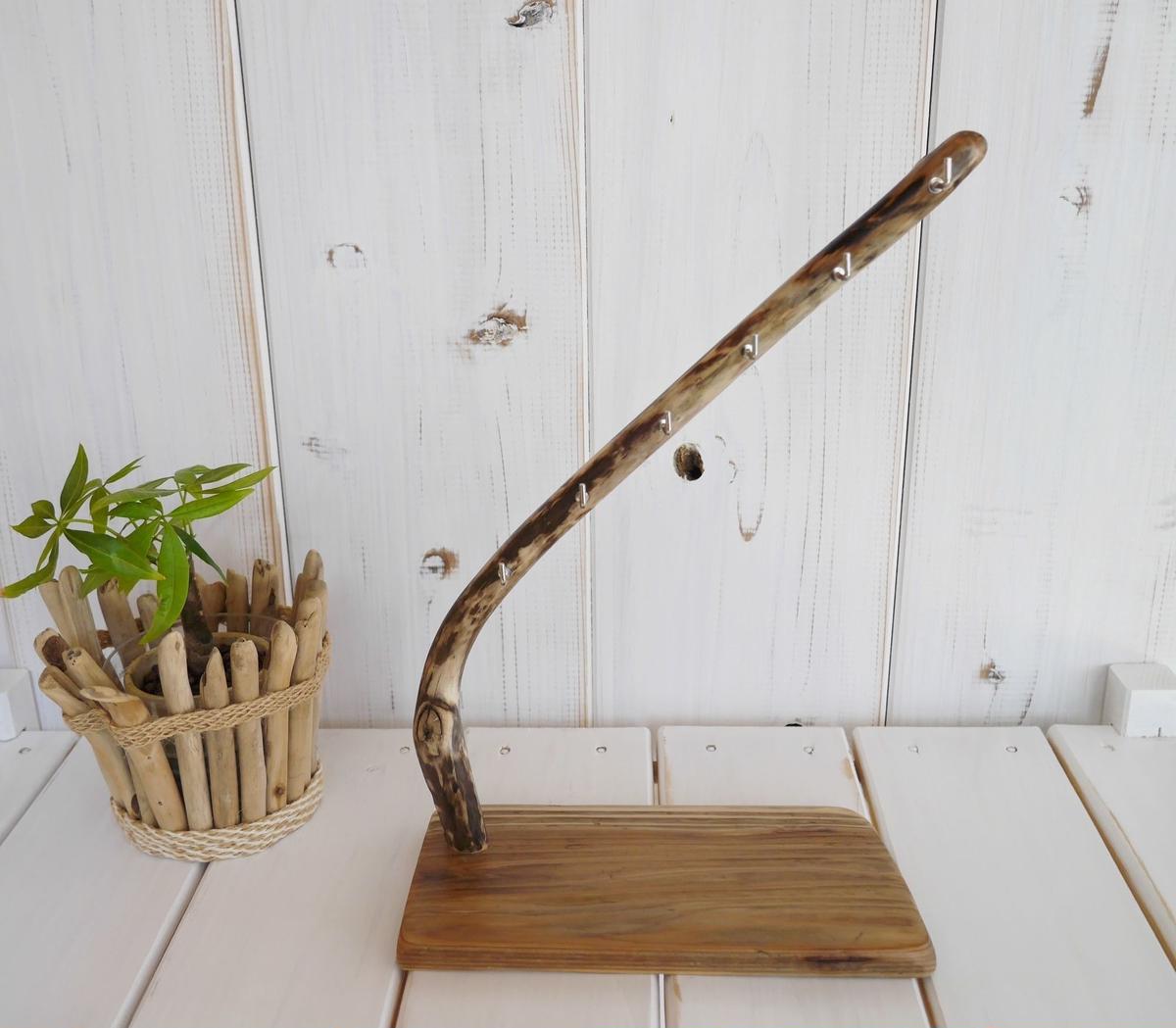 流木アクセサリースタンド Ichiya S